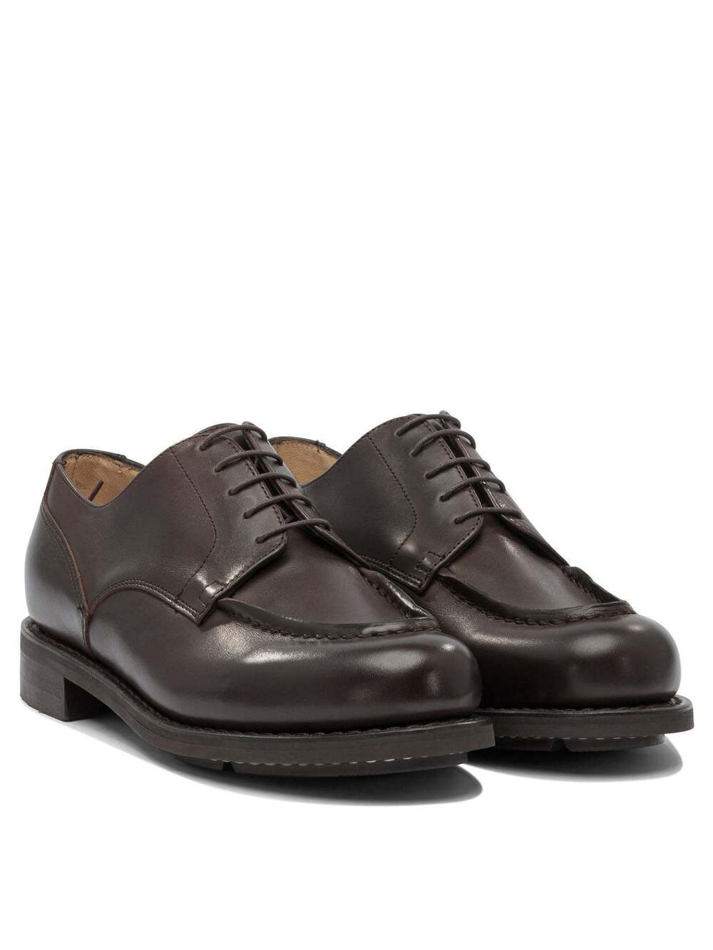 Paraboot Chambord Brown Leather Derby Shoes UK 9.5 US 10.5 New